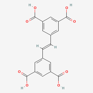 molecular formula C18H12O8 B12301444 (E)-5,5'-(Ethene-1,2-diyl)diisophthalic acid 