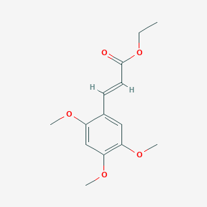 molecular formula C14H18O5 B12301454 Ethyl (E)-3-(2,4,5-trimethoxyphenyl)acrylate 