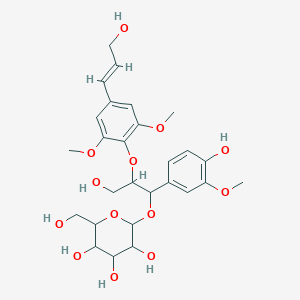 2-[3-hydroxy-1-(4-hydroxy-3-methoxyphenyl)-2-[4-[(E)-3-hydroxyprop-1-enyl]-2,6-dimethoxyphenoxy]propoxy]-6-(hydroxymethyl)oxane-3,4,5-triol