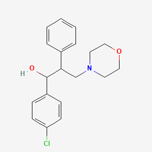 molecular formula C19H22ClNO2 B1230149 1-(4-Chlorophenyl)-3-(4-morpholinyl)-2-phenyl-1-propanol 