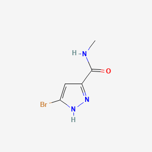 molecular formula C5H6BrN3O B12301499 5-Bromo-N-methyl-1H-pyrazole-3-carboxamide CAS No. 1328893-13-5