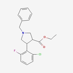 Ethyl 1-benzyl-4-(2-chloro-6-fluorophenyl)pyrrolidine-3-carboxylate