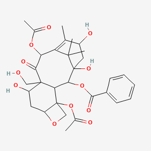 [4,12-Diacetyloxy-1,9,15-trihydroxy-10-(hydroxymethyl)-14,17,17-trimethyl-11-oxo-6-oxatetracyclo[11.3.1.03,10.04,7]heptadec-13-en-2-yl] benzoate