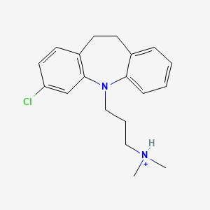 molecular formula C19H24ClN2+ B1230160 氯米帕明(1+) 