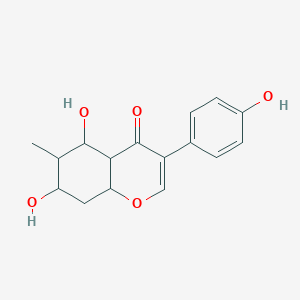 5,7-Dihydroxy-3-(4-hydroxyphenyl)-6-methyl-4a,5,6,7,8,8a-hexahydrochromen-4-one