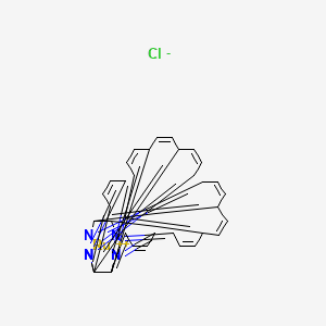 molecular formula C34H24ClN6Ru+ B12301635 Dichloridebis(1,10-phenanthroline)(2,2'-bipyridine)ruthenium(II) 