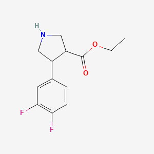 Ethyl 4-(3,4-difluorophenyl)pyrrolidine-3-carboxylate