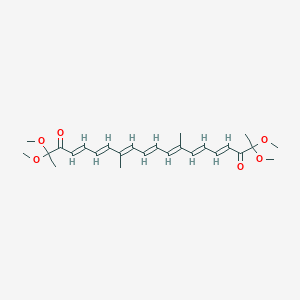 B123018 2,2,19,19-Tetramethoxy-8,13-dimethyl-4,6,8,10,12,14,16-eicosaheptaene-3,18-dione CAS No. 141290-93-9