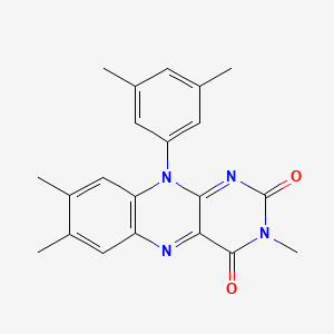 molecular formula C21H20N4O2 B1230186 10-(3',5'-Dimethylphenyl)-3-methylflavin CAS No. 119237-63-7