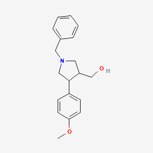 [1-Benzyl-4-(4-methoxyphenyl)pyrrolidin-3-yl]methanol