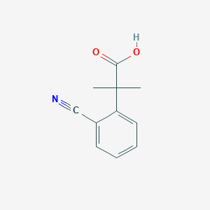 molecular formula C11H11NO2 B12301871 2-(2-Cyanophenyl)-2-methylpropanoic acid 