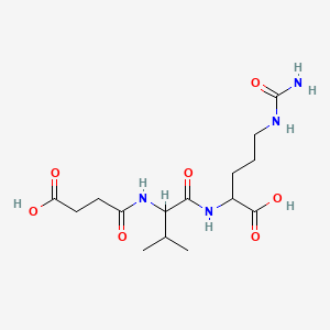 5-(Carbamoylamino)-2-[[2-(3-carboxypropanoylamino)-3-methylbutanoyl]amino]pentanoic acid