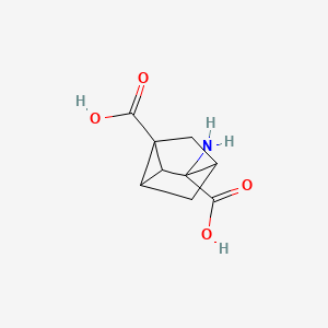 molecular formula C9H11NO4 B12301898 Tricyclo[2.2.1.02,6]heptane-1,3-dicarboxylic acid, 3-amino-,(1R,2R,3R,4S,6S)-rel- 