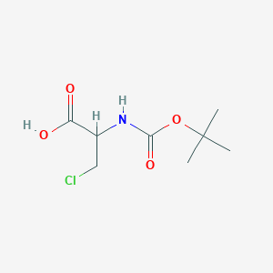 molecular formula C8H14ClNO4 B12301933 Boc-beta-chloro-L-alanine 