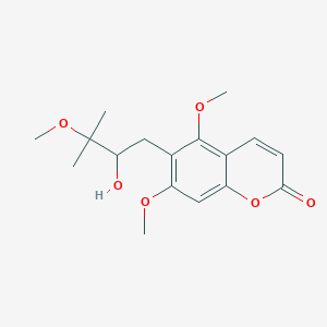 molecular formula C17H22O6 B12301950 Toddalolactone 3'-O-methyl ether 