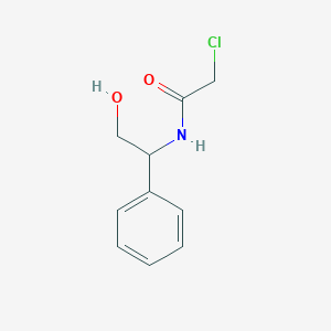 molecular formula C10H12ClNO2 B12301961 2-chloro-N-(2-hydroxy-1-phenylethyl)acetamide 