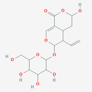 5-ethenyl-3-hydroxy-6-[3,4,5-trihydroxy-6-(hydroxymethyl)oxan-2-yl]oxy-4,4a,5,6-tetrahydro-3H-pyrano[3,4-c]pyran-1-one