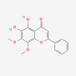 molecular formula C17H14O6 B12302002 5,6-Dihydroxy-7,8-dimethoxyflavone 