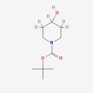 molecular formula C10H19NO3 B12302005 4-Hydroxypiperidine-3,3,4,5,5-d5-N-t-BOC 