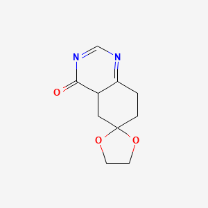 molecular formula C10H12N2O3 B12302054 7',8'-dihydro-3'H-spiro[[1,3]dioxolane-2,6'-quinazolin]-4'(5'H)-one 