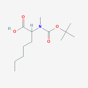 molecular formula C13H25NO4 B12302074 N-Boc-N-methyl-(S)-2-aminoheptanoic acid 