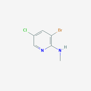 molecular formula C6H6BrClN2 B12302088 3-bromo-5-chloro-N-methylpyridin-2-amine 