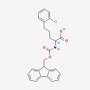 5-(2-chlorophenyl)-2-(9H-fluoren-9-ylmethoxycarbonylamino)pentanoic acid