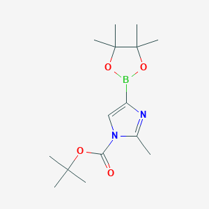 tert-Butyl 2-methyl-4-(4,4,5,5-tetramethyl-1,3,2-dioxaborolan-2-yl)-1H-imidazole-1-carboxylate