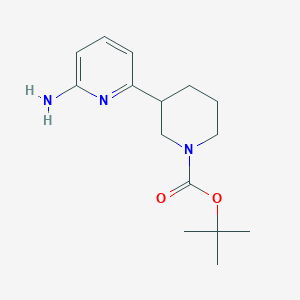 molecular formula C15H23N3O2 B12302165 2-Amino-6-(N-Boc-Piperidin-3-yl)pyridine 