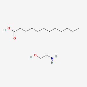 molecular formula C14H31NO3 B12302168 Monoethanolamine laurate CAS No. 16830-40-3