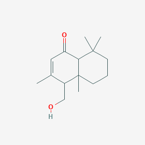 4-(hydroxymethyl)-3,4a,8,8-tetramethyl-5,6,7,8a-tetrahydro-4H-naphthalen-1-one