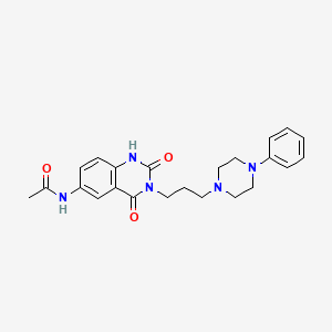 6-Acetamido-3-(3-(4-phenyl-1-piperazinyl)propyl)-2,4(1H,3H)-quinazolinedione maleate