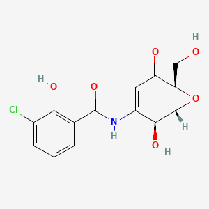 molecular formula C14H12ClNO6 B1230221 环氧喹诺霉素 D CAS No. 200496-86-2