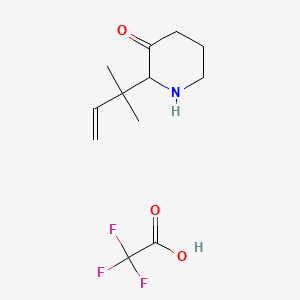 2-(2-Methylbut-3-en-2-yl)piperidin-3-one trifluoroacetate