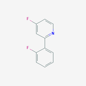 molecular formula C11H7F2N B12302258 4-Fluoro-2-(2-fluorophenyl)pyridine 