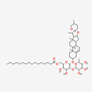 molecular formula C55H92O13 B12302278 Paris saponin V palmitate 