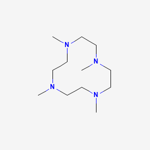 molecular formula C12H28N4 B1230232 1,4,7,10-Tetramethyl-1,4,7,10-tetraazacyclododecane CAS No. 76282-33-2