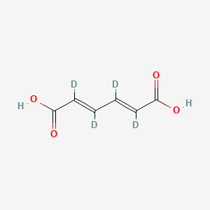 molecular formula C6H6O4 B12302330 trans,trans-Muconic Acid-d4 