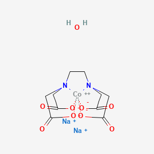 molecular formula C10H14CoN2Na2O9 B12302364 Ethylenediaminetetraaceticaciddisodiumcobaltsalthydrate 