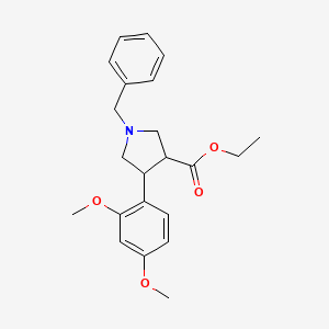 Ethyl 1-benzyl-4-(2,4-dimethoxyphenyl)pyrrolidine-3-carboxylate