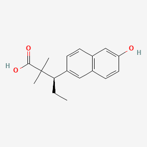 molecular formula C17H20O3 B1230241 (+)-Methallenestrilphenol CAS No. 20664-58-8