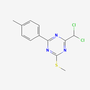 2-(Dichloromethyl)-4-(4-methylphenyl)-6-(methylthio)-1,3,5-triazine