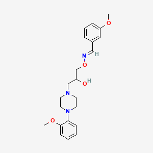 molecular formula C22H29N3O4 B12302431 1-[(E)-(3-methoxyphenyl)methylideneamino]oxy-3-[4-(2-methoxyphenyl)piperazin-1-yl]propan-2-ol 