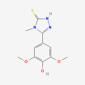 4-(5-mercapto-4-methyl-4H-1,2,4-triazol-3-yl)-2,6-dimethoxyphenol