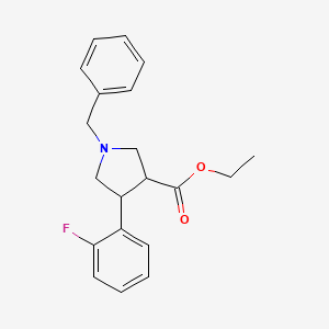 Ethyl 1-benzyl-4-(2-fluorophenyl)pyrrolidine-3-carboxylate