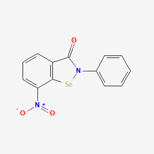 molecular formula C13H8N2O3Se B1230251 7-Nitro-2-phenyl-1,2-benzoselenazol-3-one CAS No. 119214-92-5