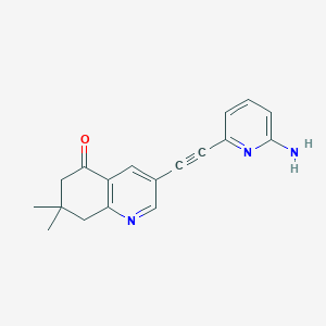 3-((6-aminopyridin-2-yl)ethynyl)-7,7-dimethyl-7,8-dihydroquinolin-5(6H)-one