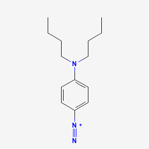 molecular formula C14H22N3+ B1230254 4-Dibutylaminobenzenediazonium fluoroborate CAS No. 33622-81-0