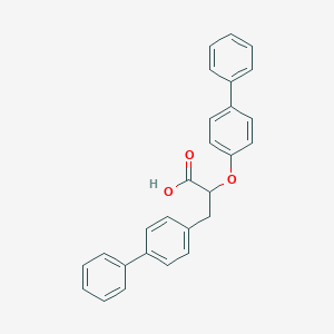 molecular formula C27H22O3 B12302540 2-(4-Phenylphenoxy)-3-(4-phenylphenyl)propanoic acid 