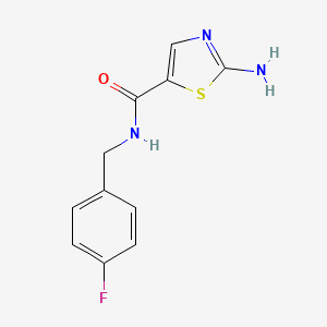 2-amino-N-(4-fluorobenzyl)thiazole-5-carboxamide